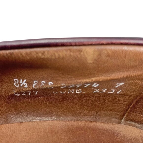 Allen Edmonds Wakefield Burgundy Wingtip‎ Kiltie Loafers - Picture 5 of 12